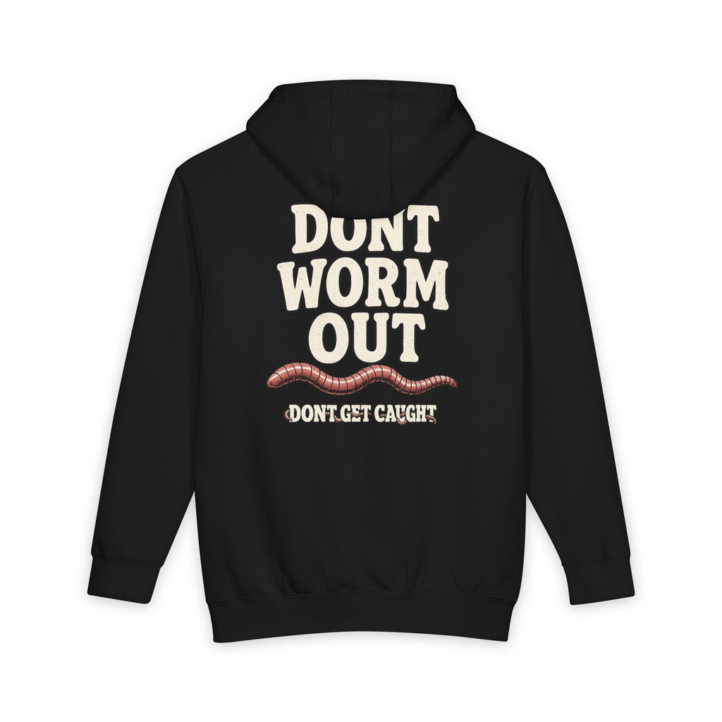 Don’t Worm Out Hoodie — Punny Earthworm Graphic Pullover