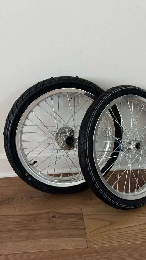 Chrome Surron LBX/E Ride Pro Supermoto Wheel Set