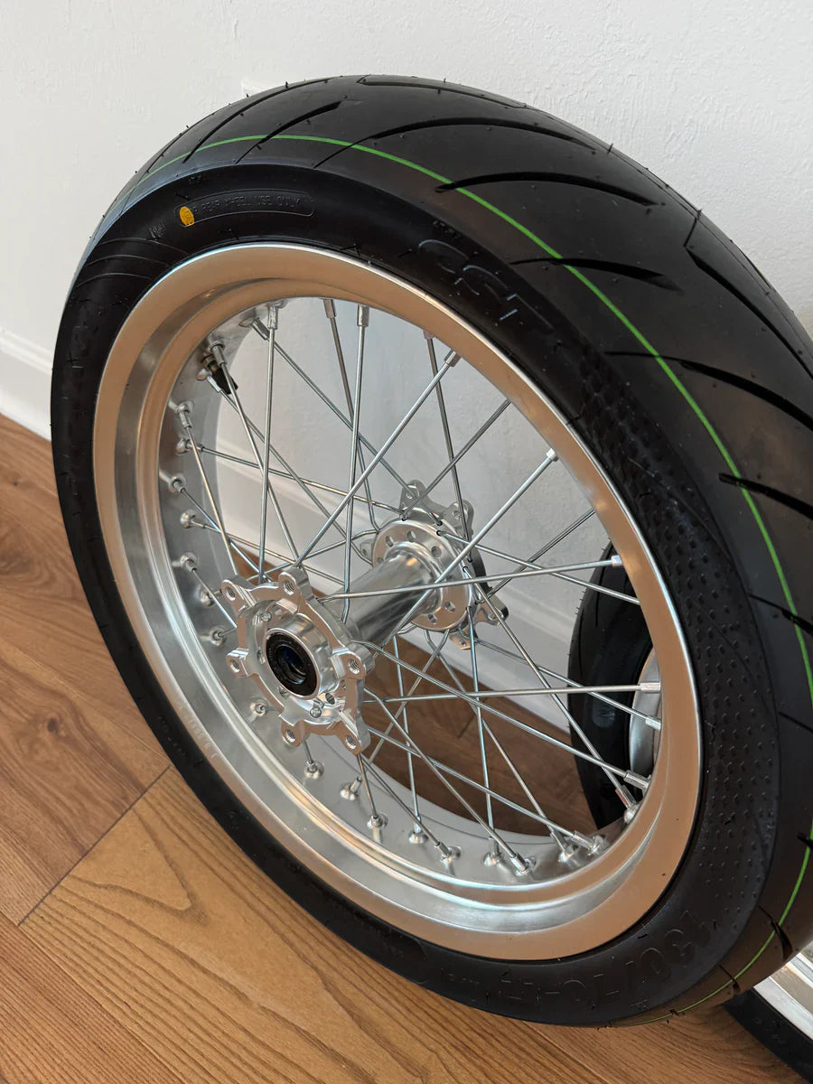 Chrome Surron Ultra Bee Supermoto Wheel Set