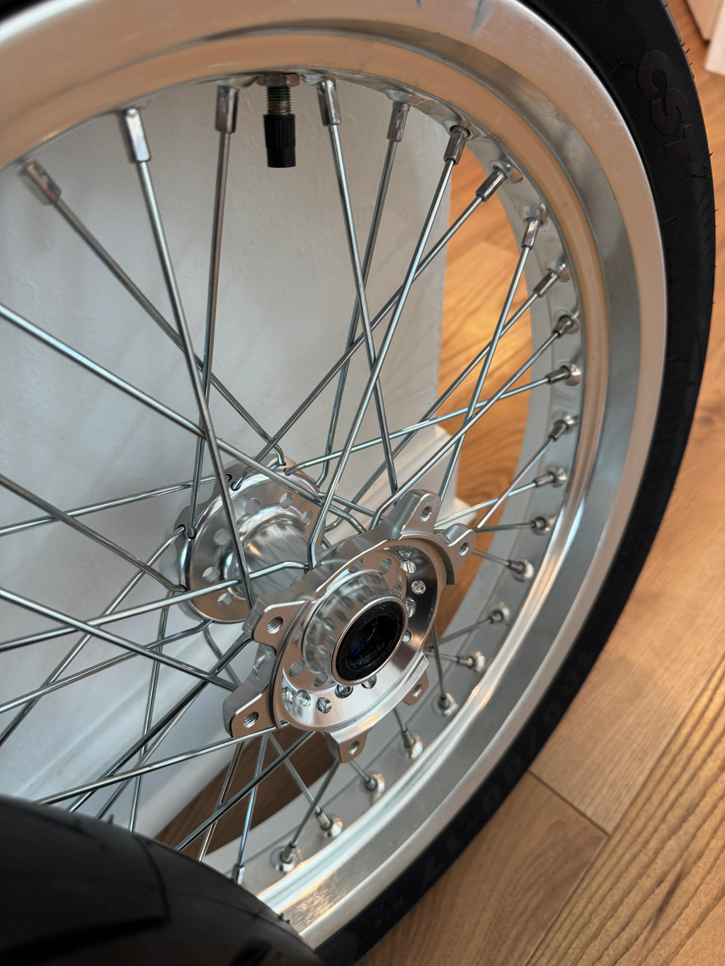 Chrome Surron Ultra Bee Supermoto Wheel Set