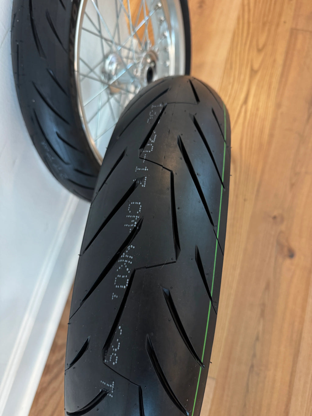 Chrome Surron Ultra Bee Supermoto Wheel Set